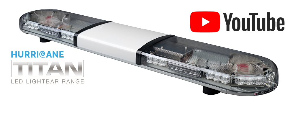 Watch the new <a href= https://www.youtube.com/watch?v=0F7LA1gIIVU'>YouTube</a> video of our UK manufactured Hurricane TITAN lightbar